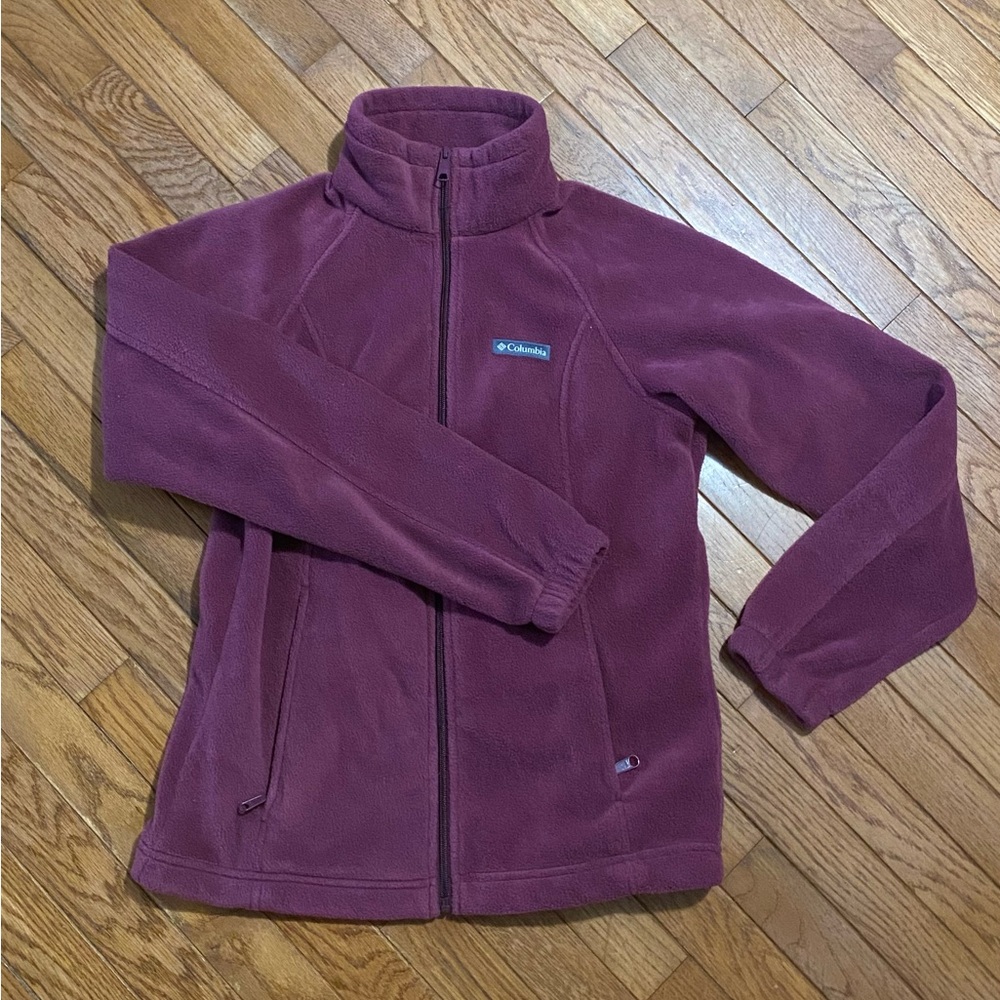 Women’s Columbia Purple Fleece Jacket Medium
